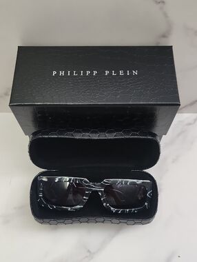 Authentic NEW Titanium PHILIPP PLEIN Rose Venus Metal Sunglasses